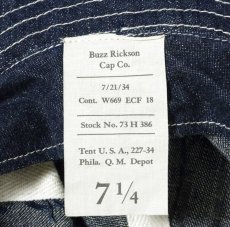 画像4: BUZZ RICKSON’S(バズリクソンズ) HAT, WORKING, DENIM  (4)