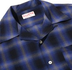 画像5: SUGAR CANE (シュガーケーン) RAYON OMBRE CHECK OPEN SHIRT  (5)