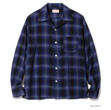 画像3: SUGAR CANE (シュガーケーン) RAYON OMBRE CHECK OPEN SHIRT  (3)