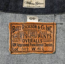 画像4: BUZZ RICKSON`S(バズリクソンズ) WORLD WAR II BLACK DENIM BLOUSE (4)