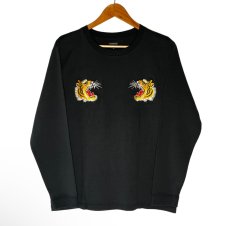 画像3: TAILOR TOYO (テーラー東洋) LONG SLEEVE SUKA T-SHIRT EMBROIDERED “TIGER” [TT69471]  (3)