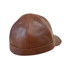 画像9: Dapper`s (ダッパーズ) 40’s Style Horsehide Leather Work Cap  (9)