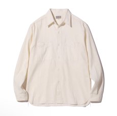 画像2: BUZZ RICKSON’S (バズリクソンズ) WHITE CHAMBRAY WORK SHIRT (LONG SLEEVE) (2)