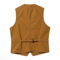 画像3: SUGAR CANE(シュガーケーン) 13oz. BROWN DUCK WORK VEST (3)