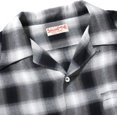 画像4: SUGAR CANE (シュガーケーン) RAYON OMBRE CHECK OPEN SHIRT  (4)